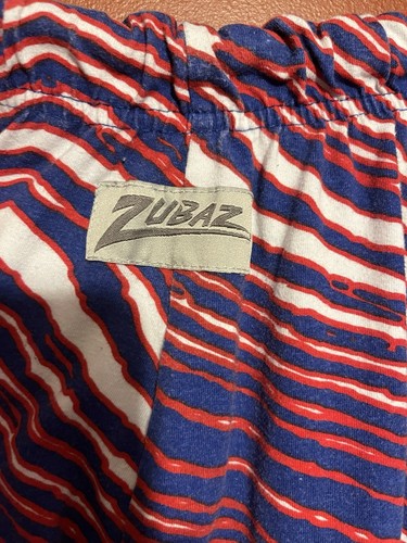Zubaz Buffalo Bills Pants Adult Large NFL Team Apparel Blue Red Zebra Print - Picture 2 of 6
