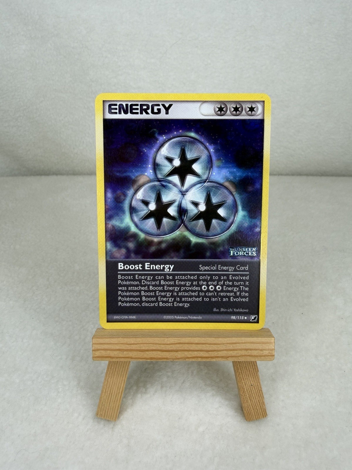 Pokémon TCG Boost Energy EX Unseen Forces 98/115 Holo Stamped NM/Mint