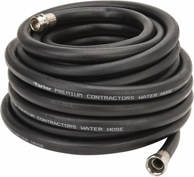 #ad Parker Black Rubber Garden Hoses 50 ft 3 4quot; GHT Thread 125 psi PR5850 $66.00