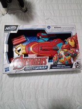 NERF Marvel Avengers Mech Strike Iron Man Strikeshot kids gift NIB Ammo Darts
