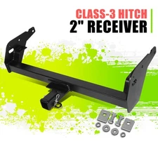 Class-3 Trailer Rear Bumper Tow Hitch Receiver 2" for Toyota Tacoma 95-04 Black