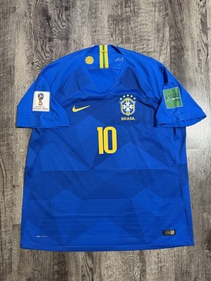 Neymar Jr Brazil Nike Vaporknit 2018 Away Jersey Size XXL 893857