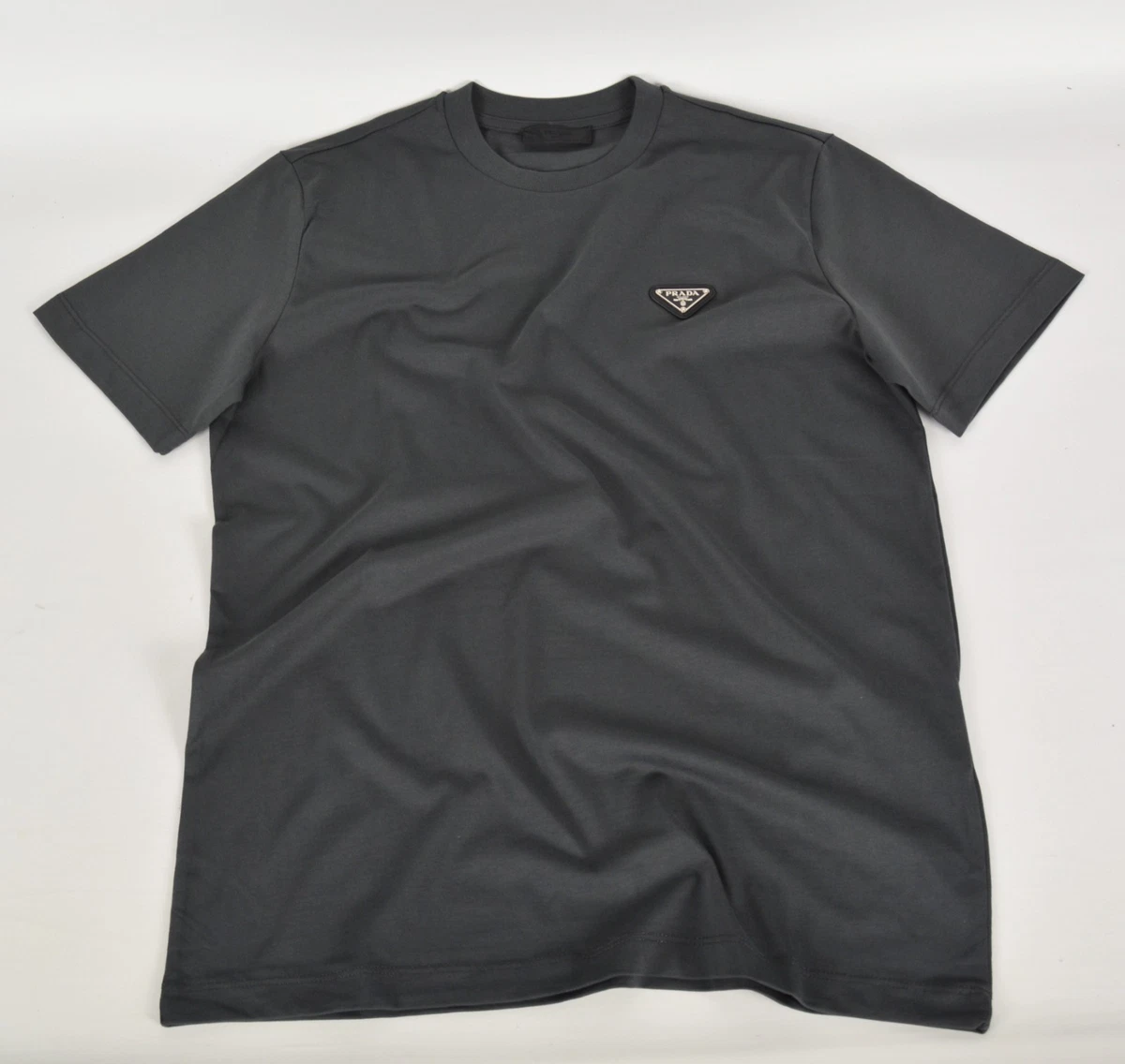 トップス 90s prada cotton fade tee (M) dark grey PRADA Cotton Short Sleeve T-Shirts for Men Just Listed 2026