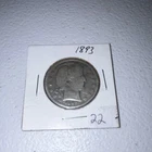 1893 Barber Half Dollar Silver Circulated US Coin
