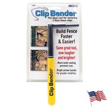 - Made in the USA - Steel tool used for securing T-Post fence clips - Comfort...