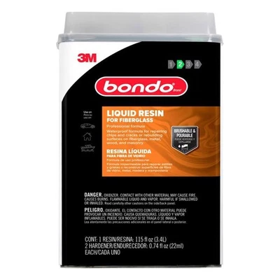 Bondo 404 Waterproof Fiberglass Resin 0.9 gal. with Includes Liquid Hardener