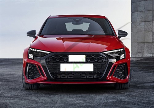 Refit For Audi AS S3 RS3 2022 Carbon Fiber Suface Ox Horn Rearview Mirror Cover- - Foto 5 di 5