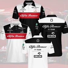 Alfa Romeo Racing F1 Team ORLEN Polo Shirt, Alfa Romeo F1 Racing Shirt, Fomula 1