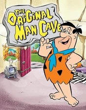 Tin Signs Flintstones Man Cave 12.5"H x 16W Bulk Packed - 2084