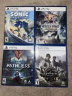 New ListingPS5 Lot Of (4) Games Sonic Syberia The Pathless Poirot Indies Rare