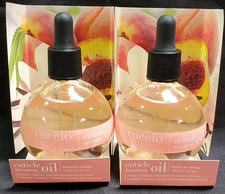 Cuccio Revitalize Cuticle Oil 2.5 oz/73 ml Peach & Vanilla (Pack of 2)