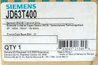 SIEMENS JD63T400 3 Pole 400 AMP Type JD LD SENTRON Breaker TRIP Unit JD6-A