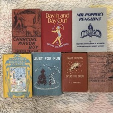 Lot of 7 Vintage Antique Beautiful Illustrated Childrens Books Nursery Decor