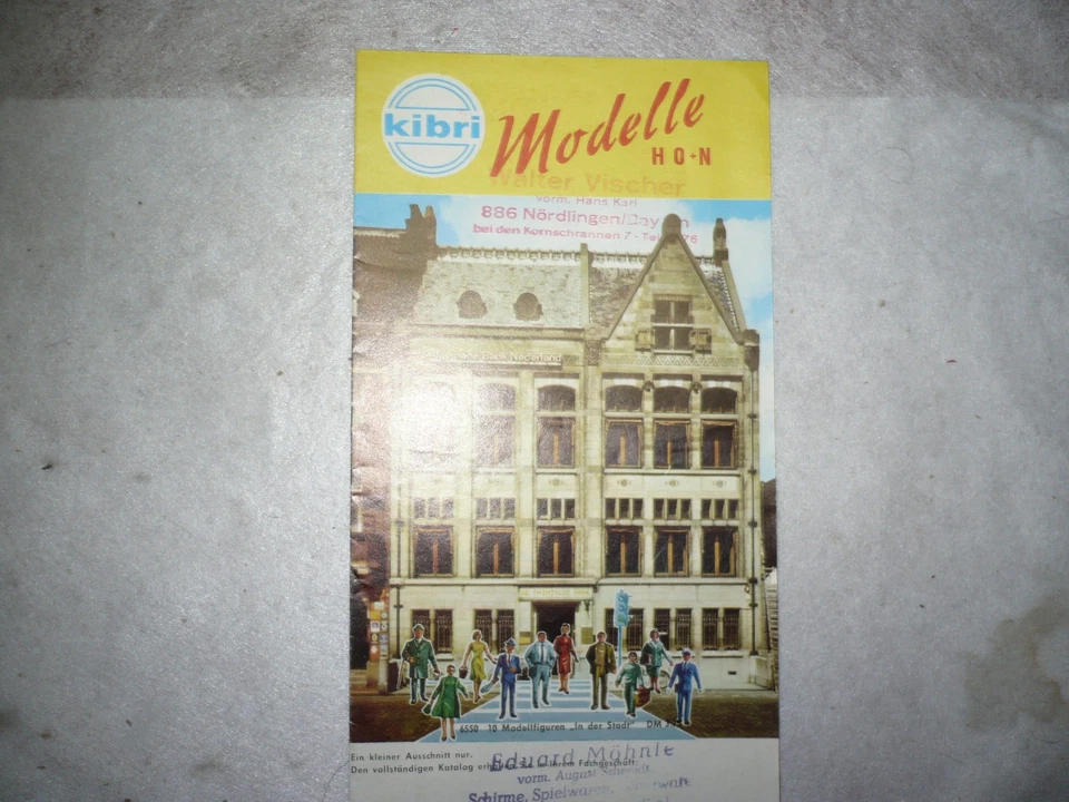 Kibri Faltblattkatalog von 1966 gut - 8 Seiten/4 Doppelseiten - Bild 1 von 1