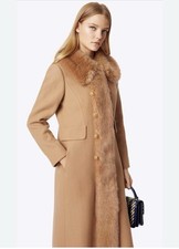 Tory Burch Wool Faux Fur Celeste Coat