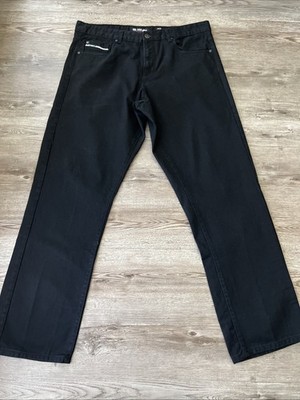 Ecko Untld Classic Straight Jeans Mens 40x34 Black Nonstretch