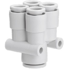 1pc SMC CORPORATION KQ2UD04-06A Fitting,dif dia dbl union for 4mm tube,6mm