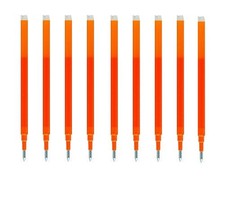 Pilot FriXion Gel Ink Refills, 0.7mm, Orange, 9-Pack
