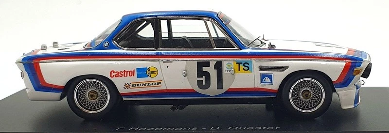 Spark Model 1/43 Scale S1562 - BMW 3.0 CSL #51 11th Le Mans Rally 1973 - Image 3 of 4