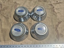 4 Vintage 1980-1991 Ford Crown Vic Victoria Ltd Blue Oval Center Cap Wheel Cap