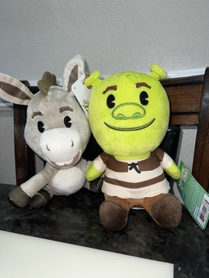 Dreamworks Shrek Ogre & Donkey- 8'' Just Play Plush Doll Set of 2 NWT 2025