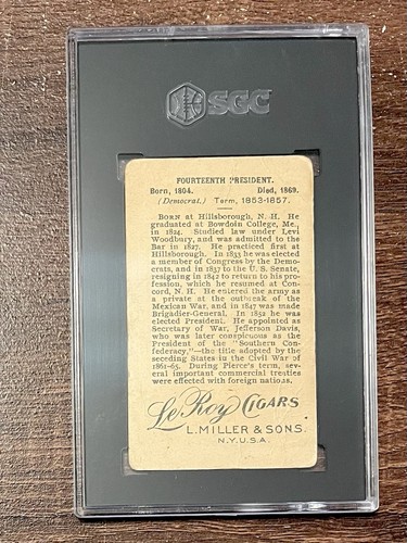 1897-01 Sigari Leroy T95 Presidente Franklin Pierce SGC 1 - Foto 2 di 2