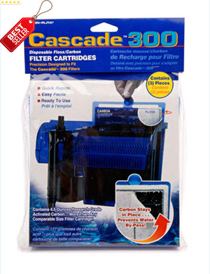 3pk Replacement Media for Cascade 300 GPH Hang-On Power Filter - US