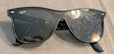Scratched Ray-Ban Wayfarer Blaze RB4440N 601/71 145 3N Unisex Black Sunglasses