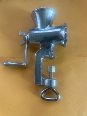 Vintage Wilesco Manual Crank-Operated Toy Meat Grinder