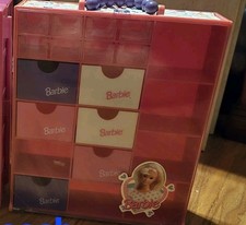 Vintage Barbie Closet 1993 Mattel Tara Toy Closet Storage Pink Carrying Case