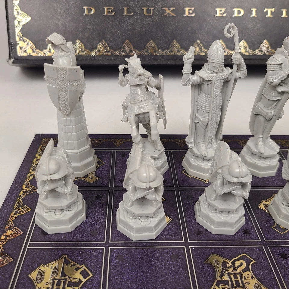 Harry Potter Deluxe Edition Wizard Chess Set Noble Collection 18" Board Game - Image 3 of 4