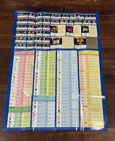 Dragon Warrior II 2 World Map Poster Labyrinth Nintendo NES Manual Only