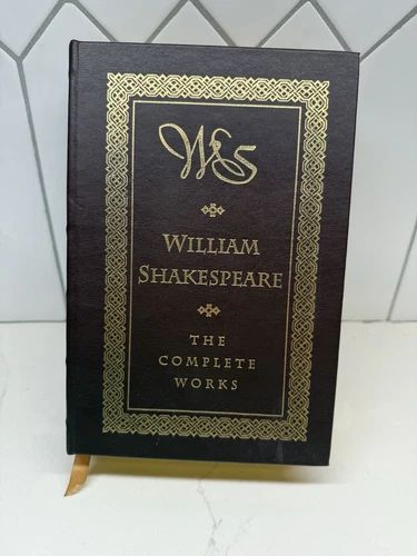 The Complete Works of William Shakespeare Leather Bound 1994 LN
