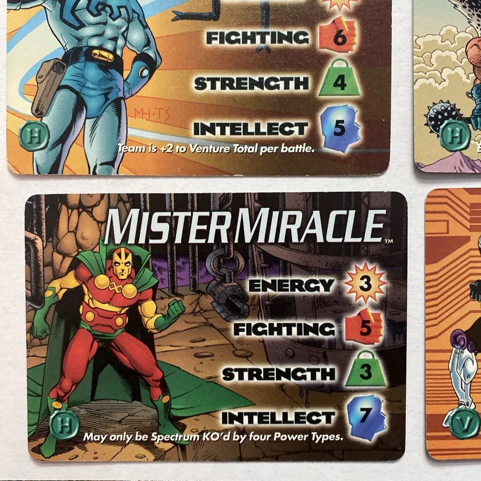 (6) 1996 DC OVERPOWER COLLECTABLE CARD GAME "CHARACTER CARDS" No Doubles - Image 4 of 4