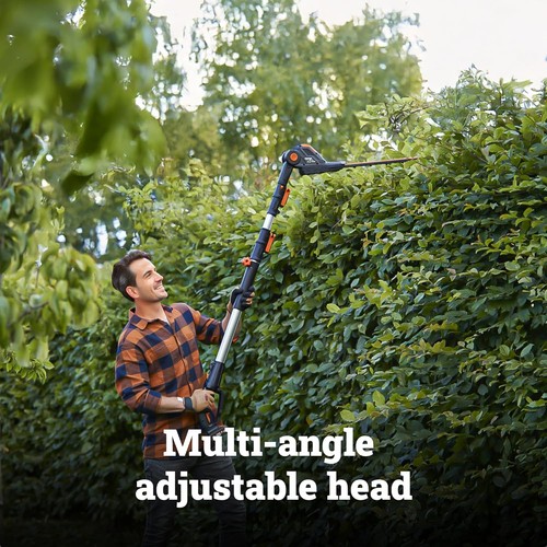 WORX WG252 Cordless 20V 2-in-1 Hedge Trimmer w/ Attachment Capabilities - Picture 5 of 11