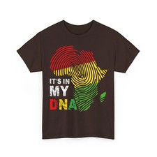 It's In My DNA Pan African Fingerprint Black History Month Pan African Pride Tee