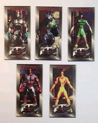 Complete Card Set 1994 Nintendo KILLER INSTINCT Sabrewulf Orchid Fulgore Cinder