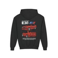 BMW M3 (E30) Kids Hoodie - Motorsport Kids Sweater Gift