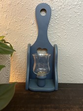 Heart Cutout Wood Wall Sconce