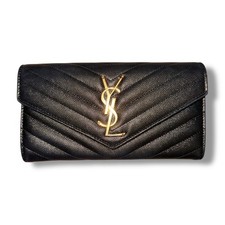 Saint Laurent Monogram Leather Wallet
