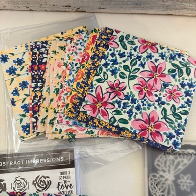 Stampin Up! ABSTRACT IMPRESSIONS Garden Impressions Springtime Impressions