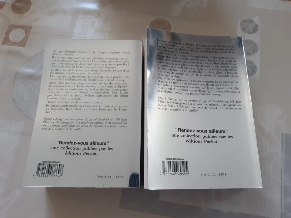 Lot 2 romans - David Eddings - Ceux qui brillent / La cité occulte - Photo 2/3