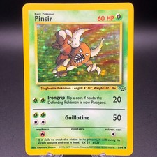 pinsir pokemon card value 25/64 Rare 1st Edition Jungle Set Near Mint 09/64 / Holo Rare Card Type / HP / Stage Pinsir #168 Prices | Pokemon