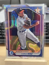 2024 Bowman Chrome Camilo Diaz Lava Refractor /399 Astros