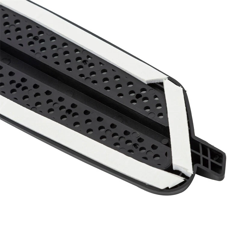 Adesivos decorativos universais de entrada de para-lama de fluxo de ar de ventilação lateral preto para carro - Imagem 3 de 4