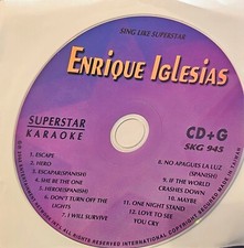 945 ENRIQUE IGLESIAS     SUPERSTAR KARAOKE CDG DISC