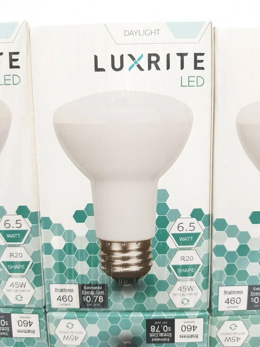 6 Dimmable LED Flood Light Bulb R20 6.5W 45W equiv 6500K