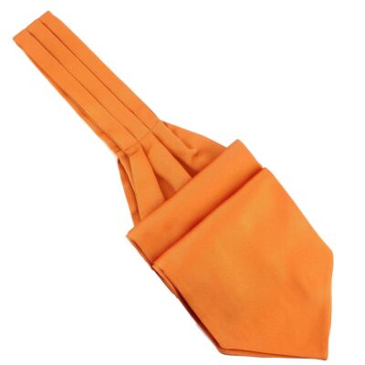 Cravate Tricot Soie Orange Pêche Tony & Paul, Fabriquée En Italie, Neuve
