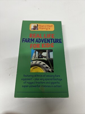 Hard Hat Harry's Real Life Farm Adventure For Kids (VHS, 1995) VTG PLAY  TESTED
