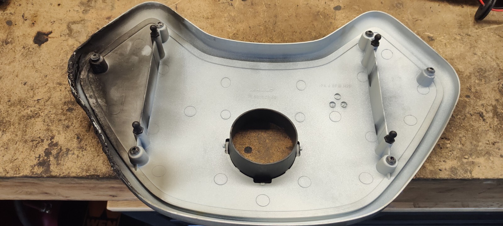 McLaren 650S 2015 Coolant Bottle Reservoir Tank Cover  15-17 Burnt Fire Damaged